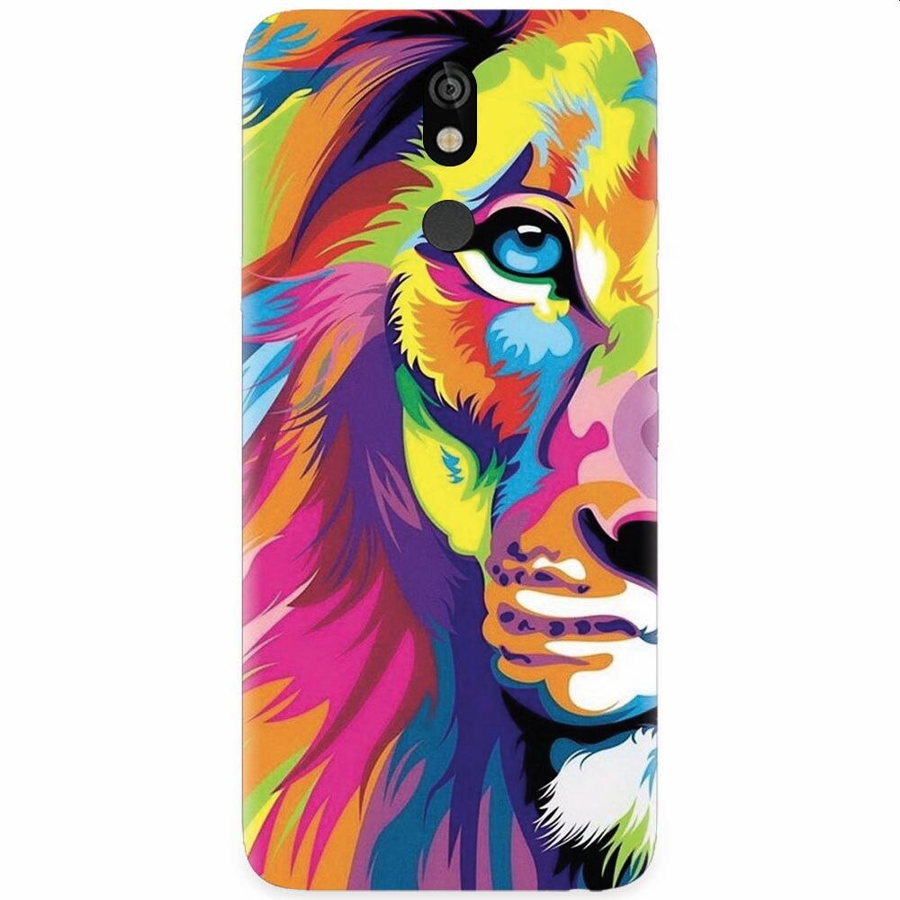 Husa silicon pentru LG K40, Colorfull Lion 002