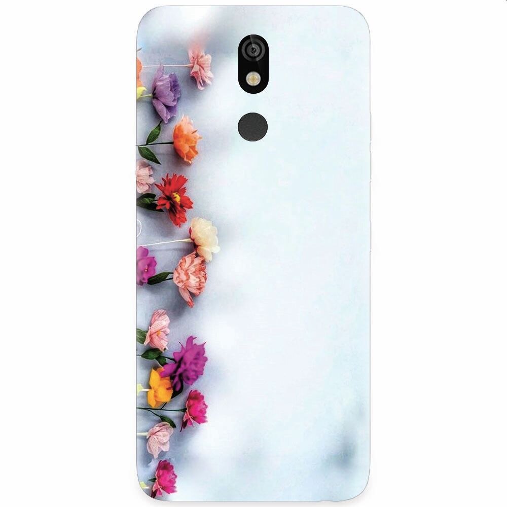 Husa silicon pentru LG K40, Flowers