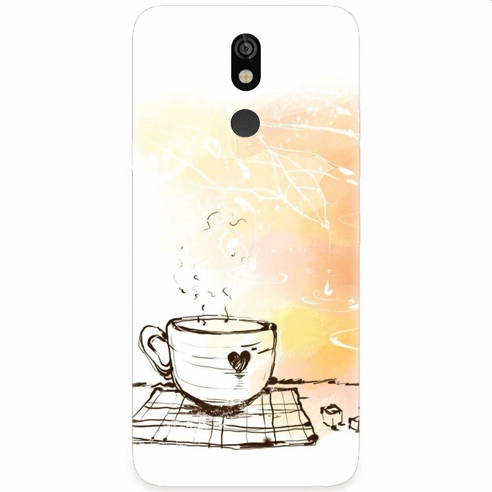 Husa silicon pentru LG K40, Coffe Love