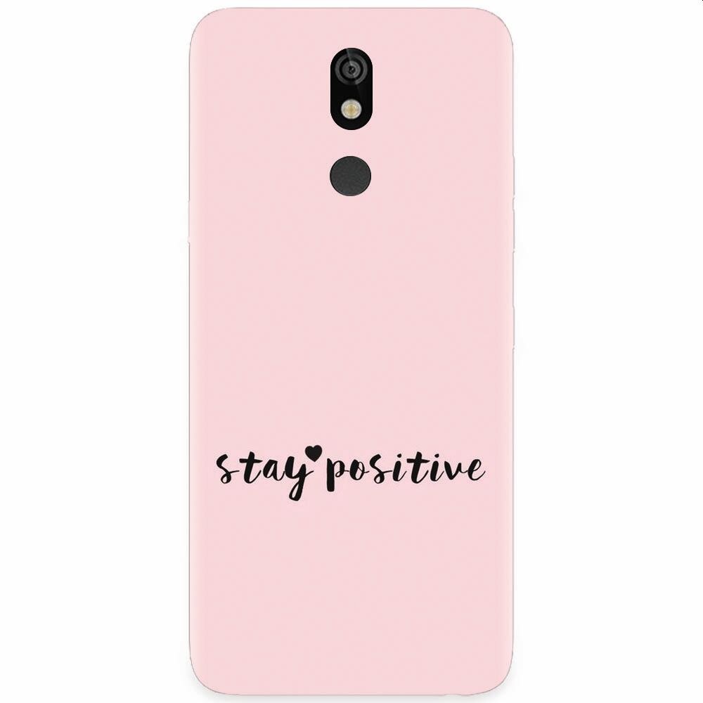 Husa silicon pentru LG K40, Stay Positive