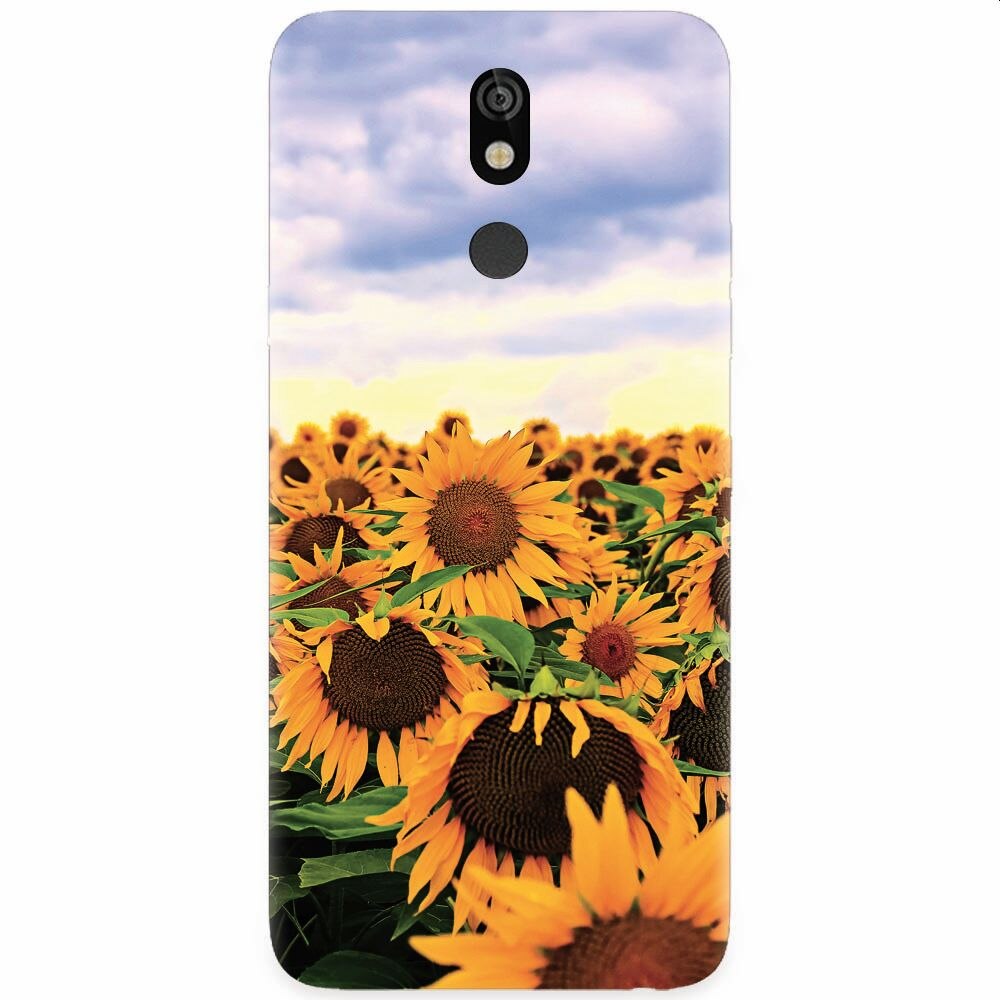 Husa silicon pentru LG K40, Sunflowers