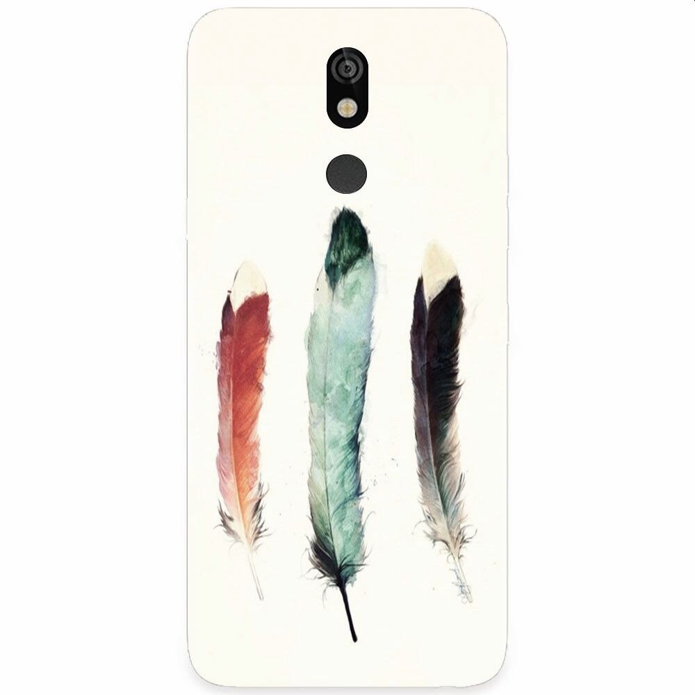 Husa silicon pentru LG K40, Three Feathers