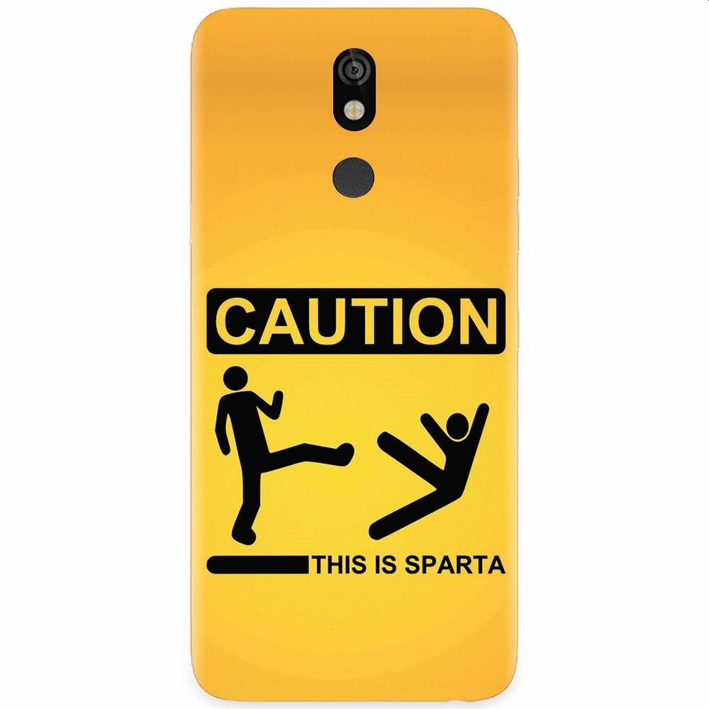 Husa silicon pentru LG K40, This Is Sparta Funny Illustration