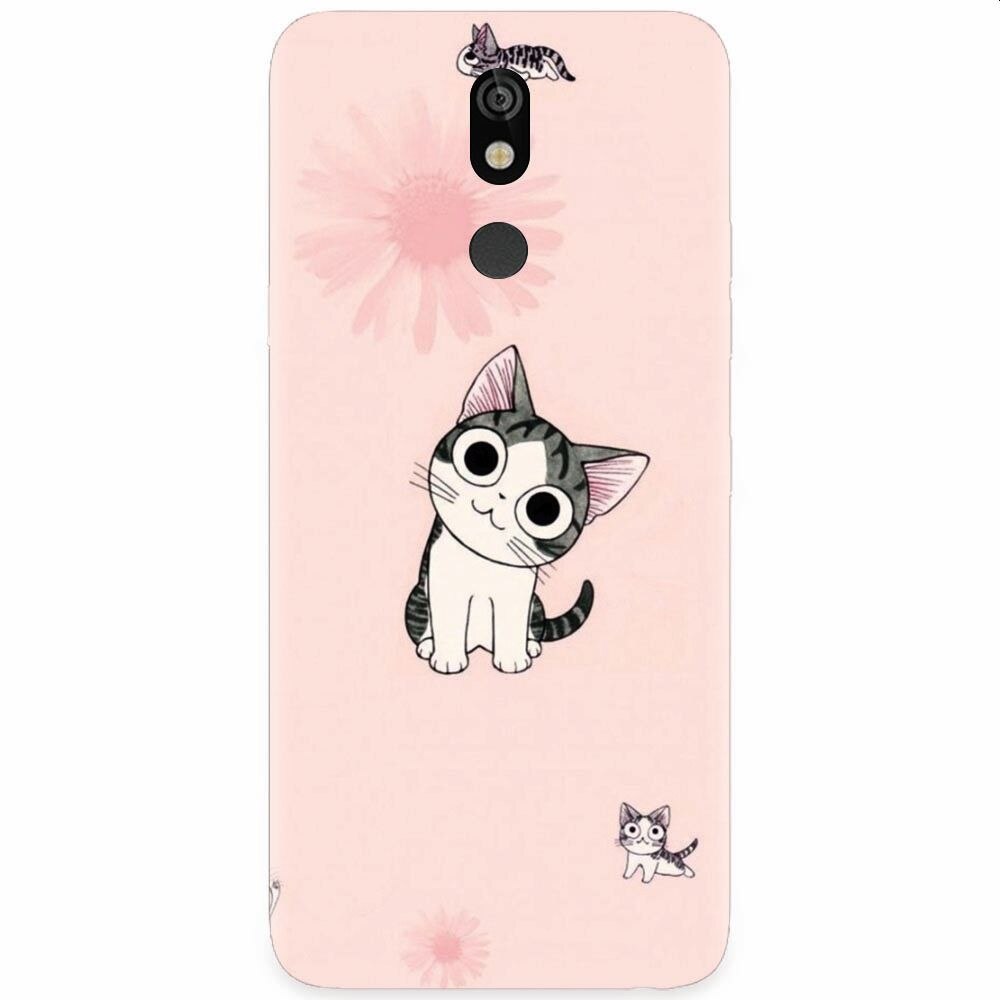 Husa silicon pentru LG K40, Cute Cat 101