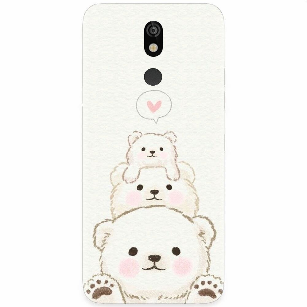 Husa silicon pentru LG K40, Bear Family