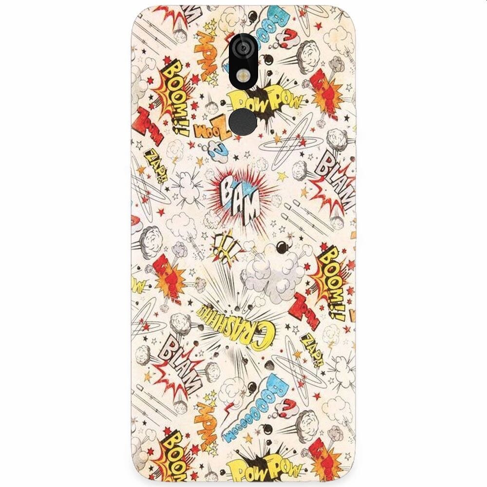 Husa silicon pentru LG K40, Vintage Comic