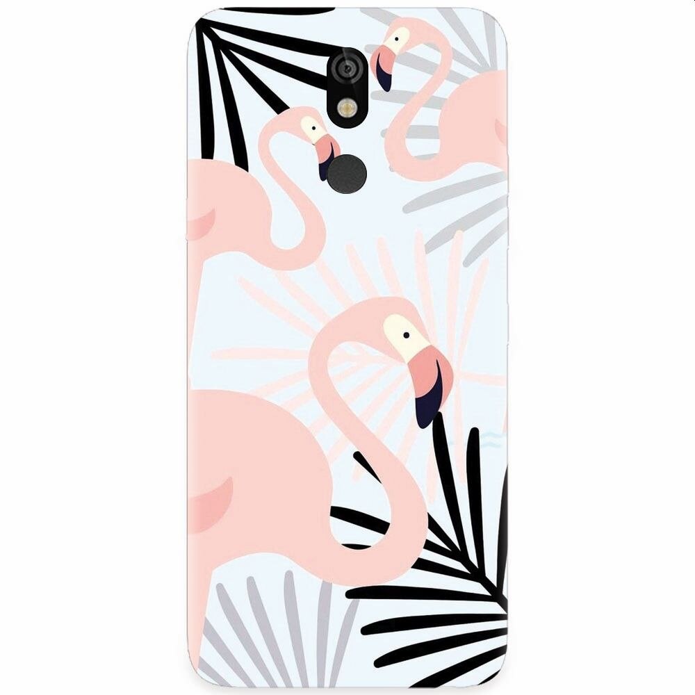 Husa silicon pentru LG K40, Flamingo
