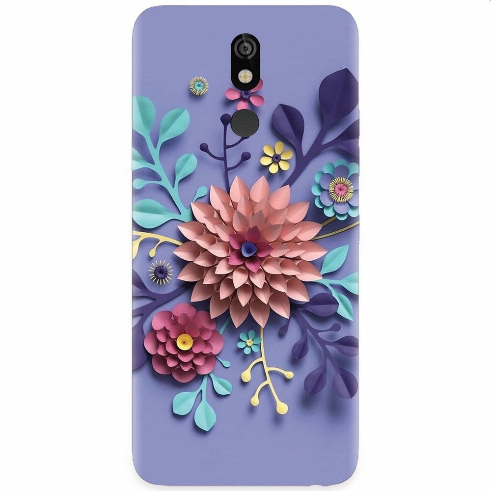 Husa silicon pentru LG K40, Flower Artwork