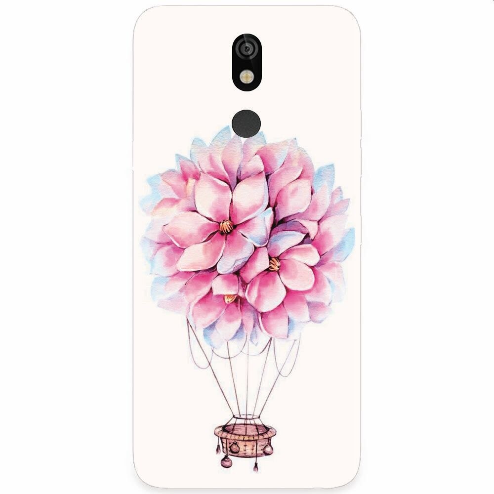 Husa silicon pentru LG K40, Flower Baloon