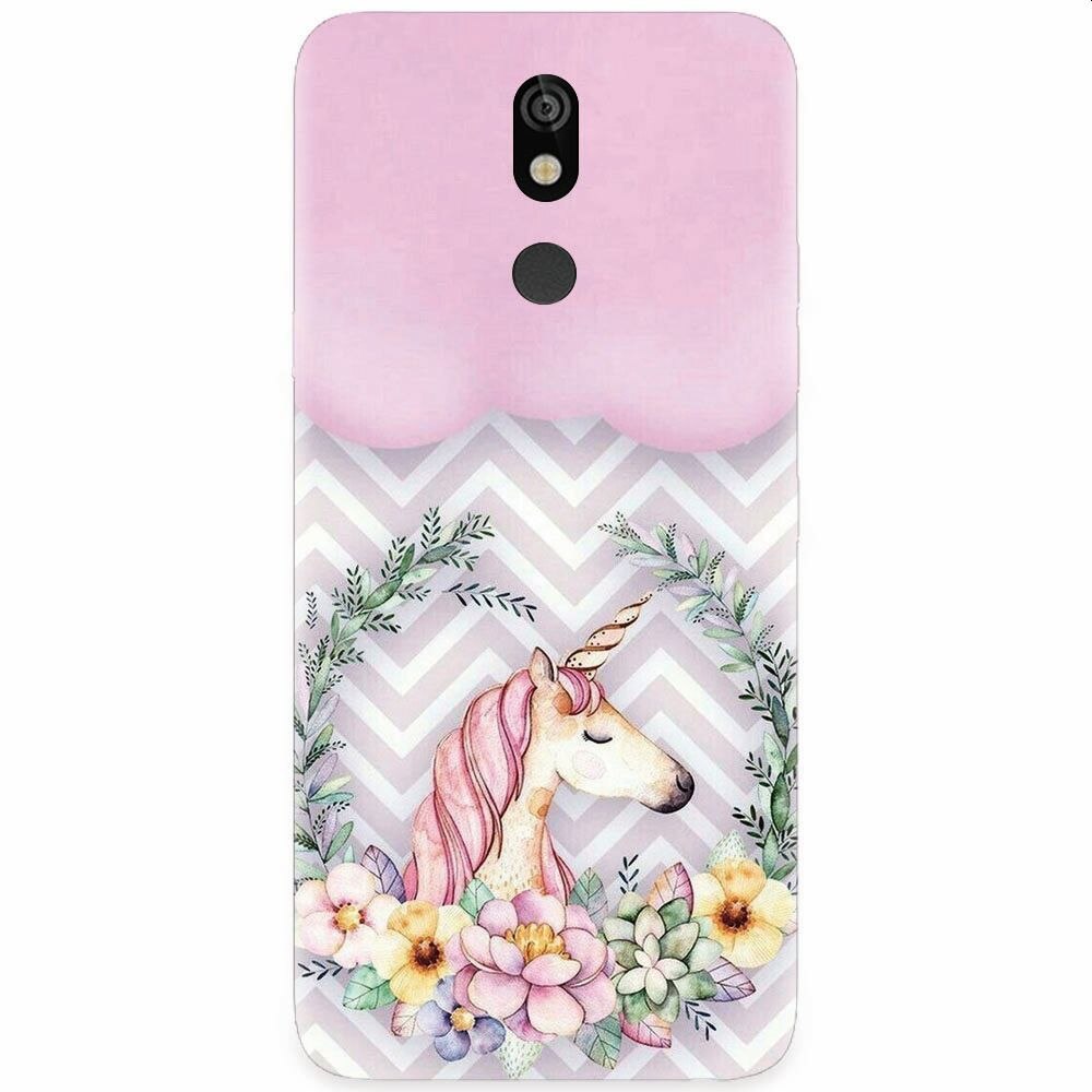 Husa silicon pentru LG K40, Aesthetic Unicorn