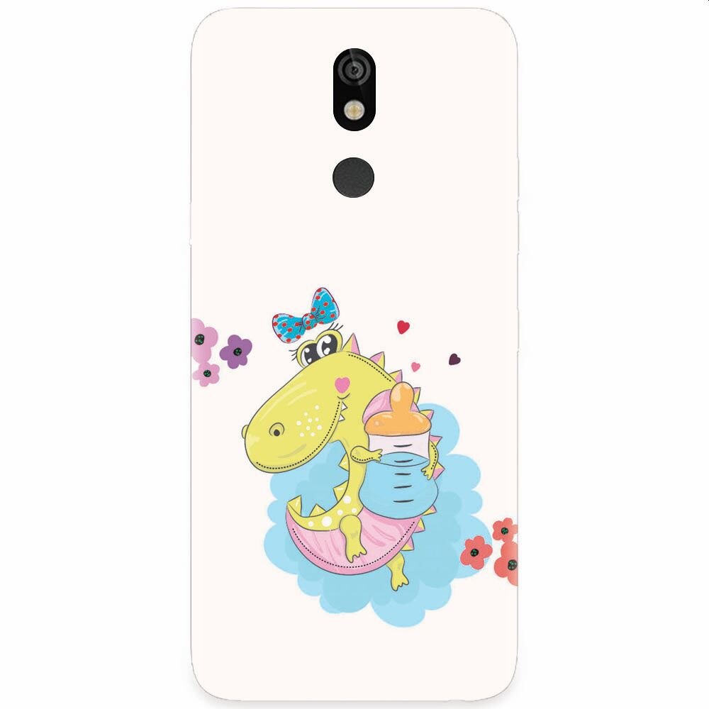 Husa silicon pentru LG K40, Bebe Crocodil