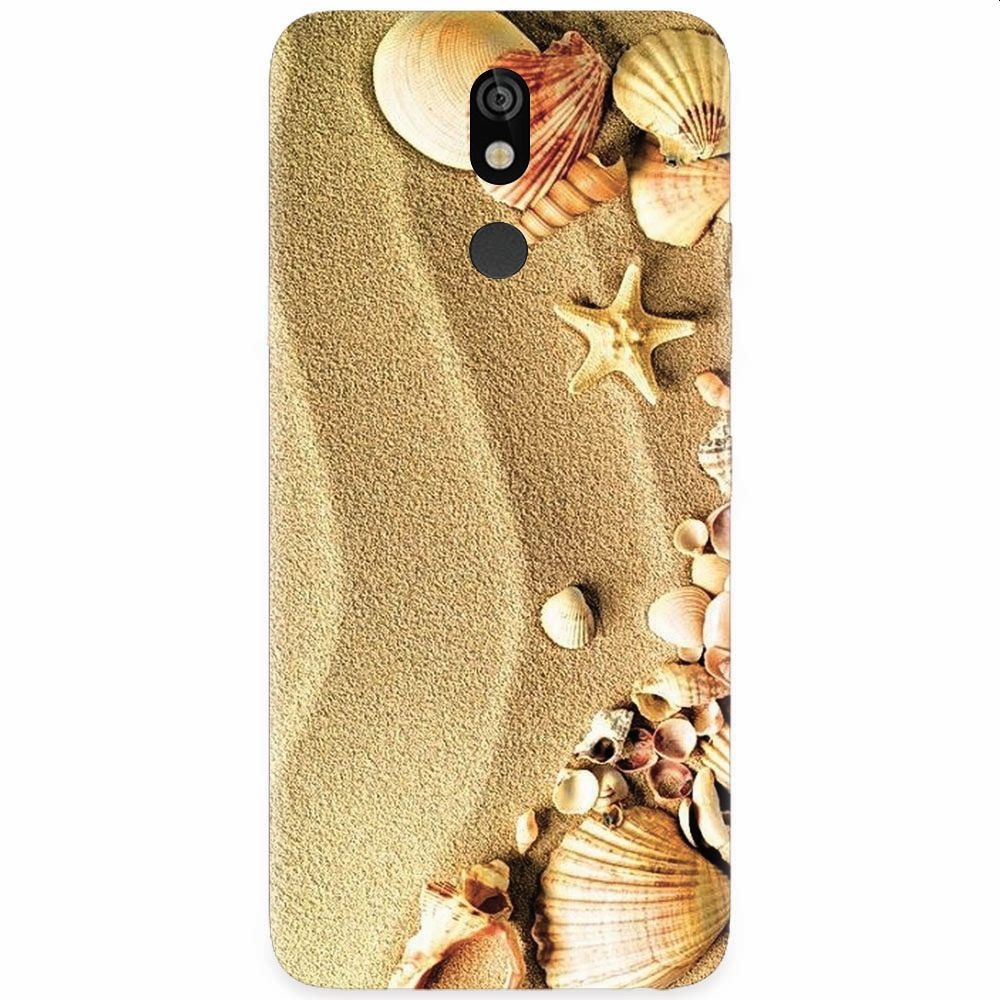 Husa silicon pentru LG K40, Beach Sand Gold