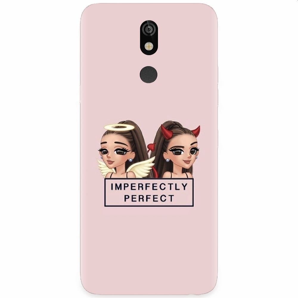 Husa silicon pentru LG K40, Imperfectly Perfect Pink