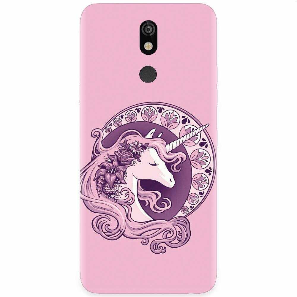 Husa silicon pentru LG K40, Purple Unicorn