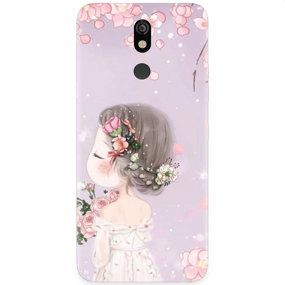 Husa silicon pentru LG K40, Girl 001