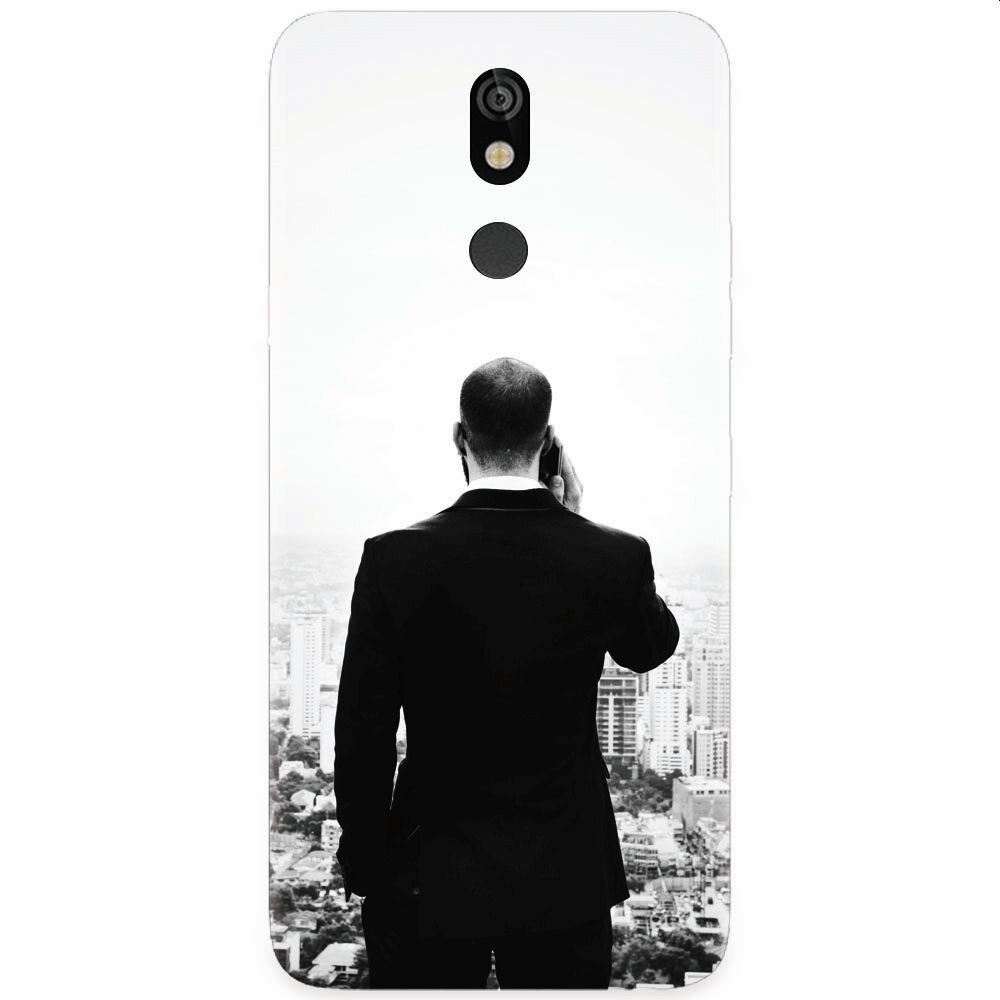 Husa silicon pentru LG K40, Man In Suit