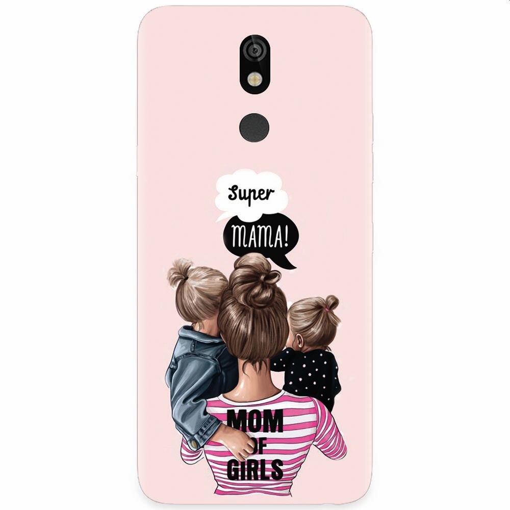 Husa silicon pentru LG K40, Mom Of Girls
