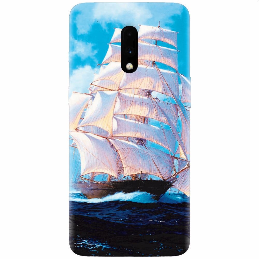 Husa silicon pentru OnePlus 7, Attractive Art Of Ships
