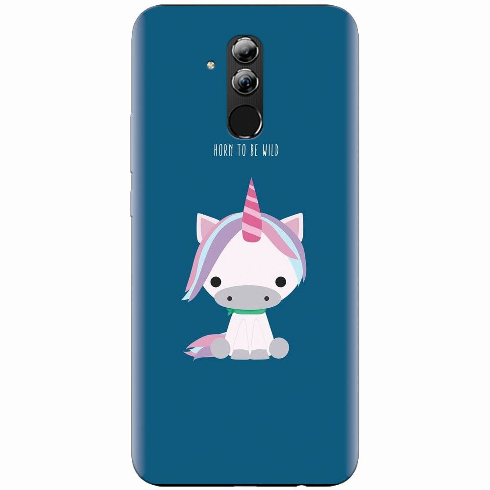 Husa silicon pentru Huawei Mate 20 Lite, Horn To Be Wild Cute Unicorn