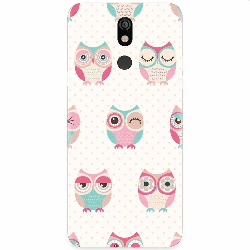 Husa silicon pentru LG K40, Owl Pattern