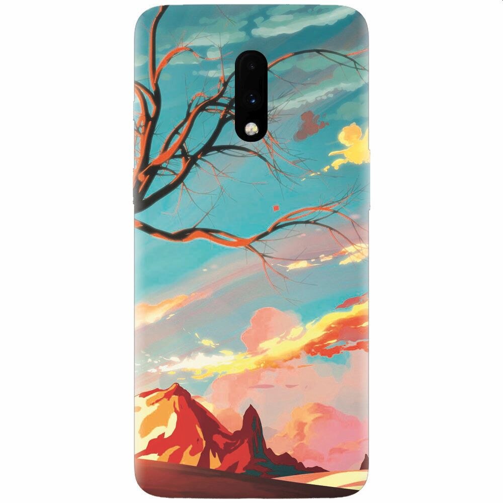 Husa silicon pentru OnePlus 7, Artistic Landscape