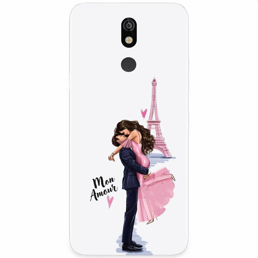 Husa silicon pentru LG K40, Paris Love Mon Amour