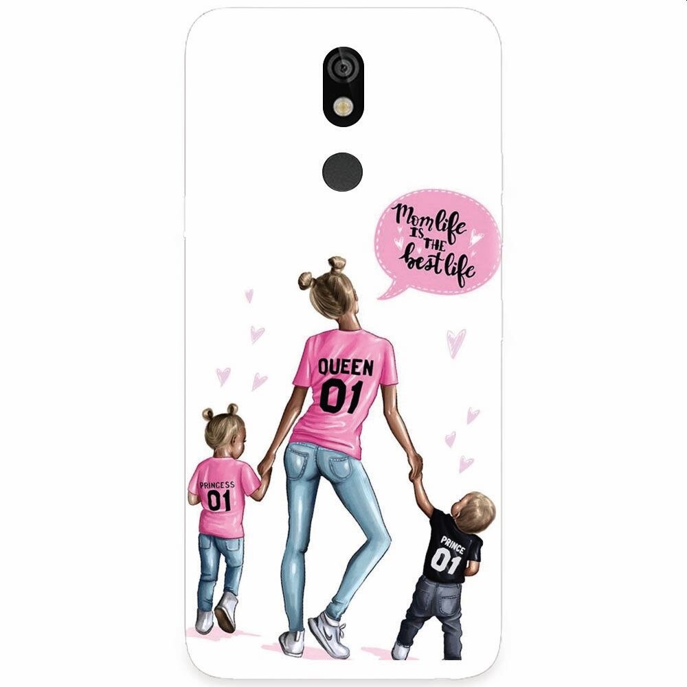 Husa silicon pentru LG K40, Mom Life