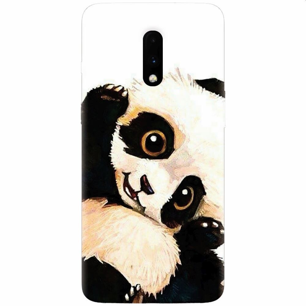Husa silicon pentru OnePlus 7, Baby Panda 002