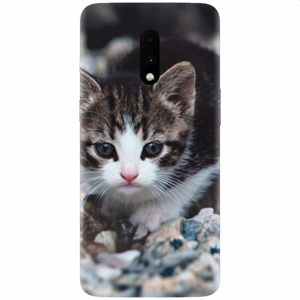 Husa silicon pentru OnePlus 7, Animal Cat