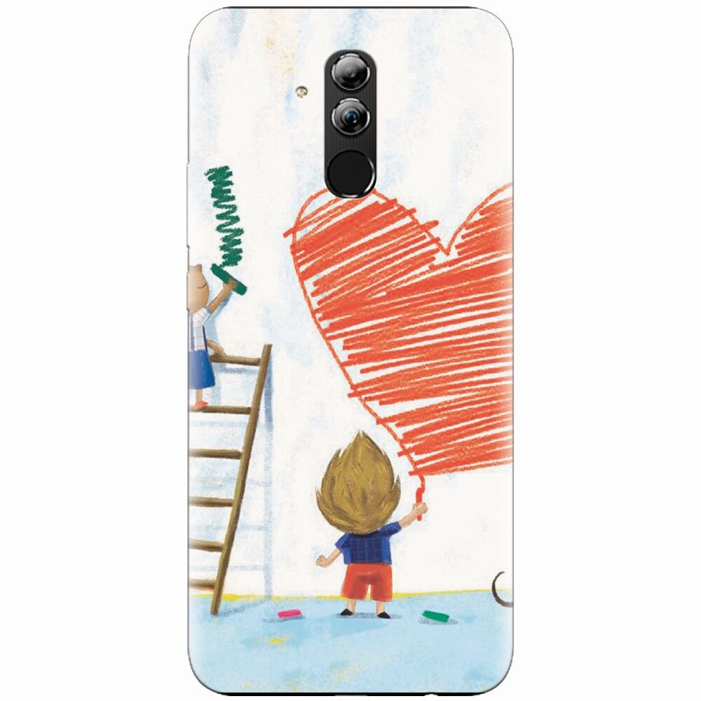 Husa silicon pentru Huawei Mate 20 Lite, I Love You Creatures