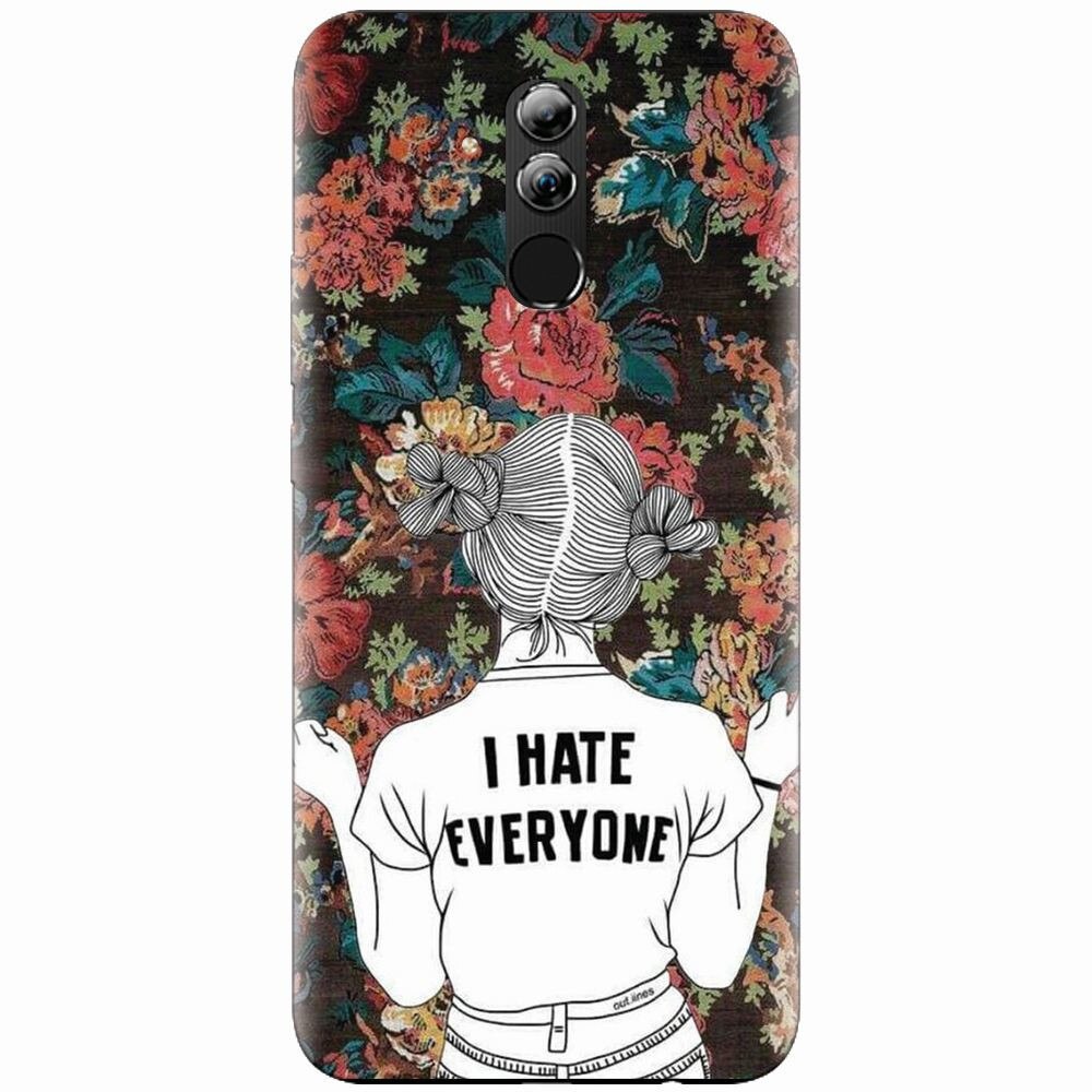Husa silicon pentru Huawei Mate 20 Lite, I Hate Everyone