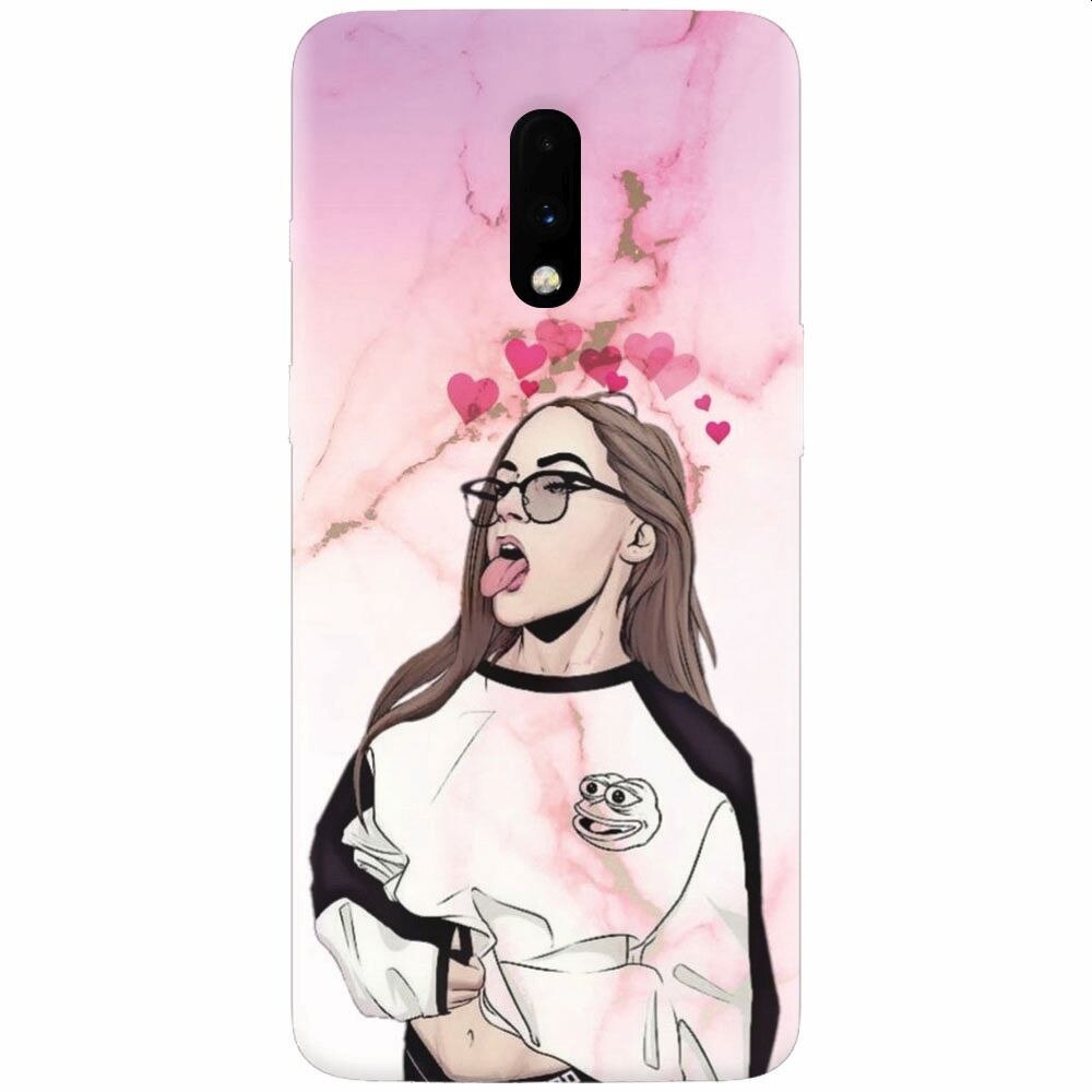 Husa silicon pentru OnePlus 7, Bad Girl