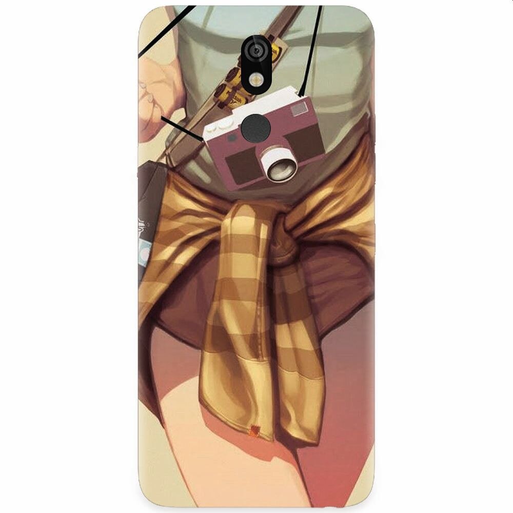 Husa silicon pentru LG K40, Photograph Girl