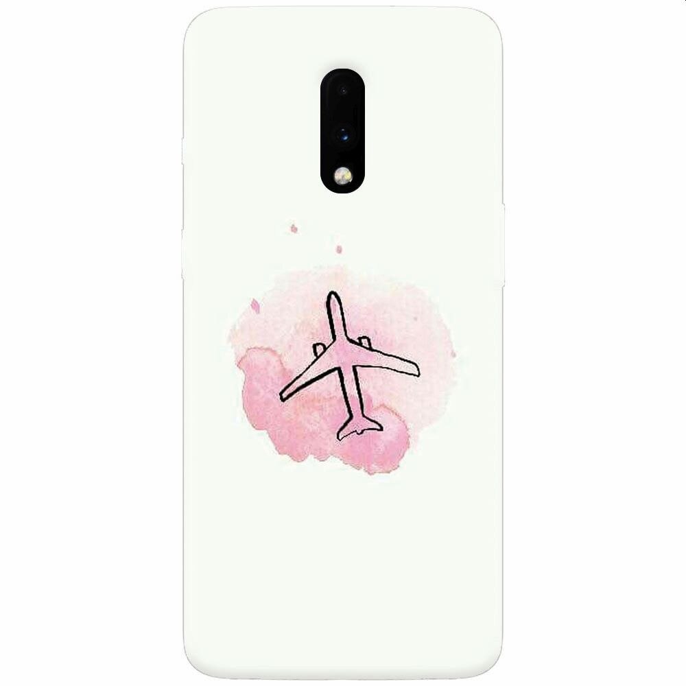 Husa silicon pentru OnePlus 7, Airplain