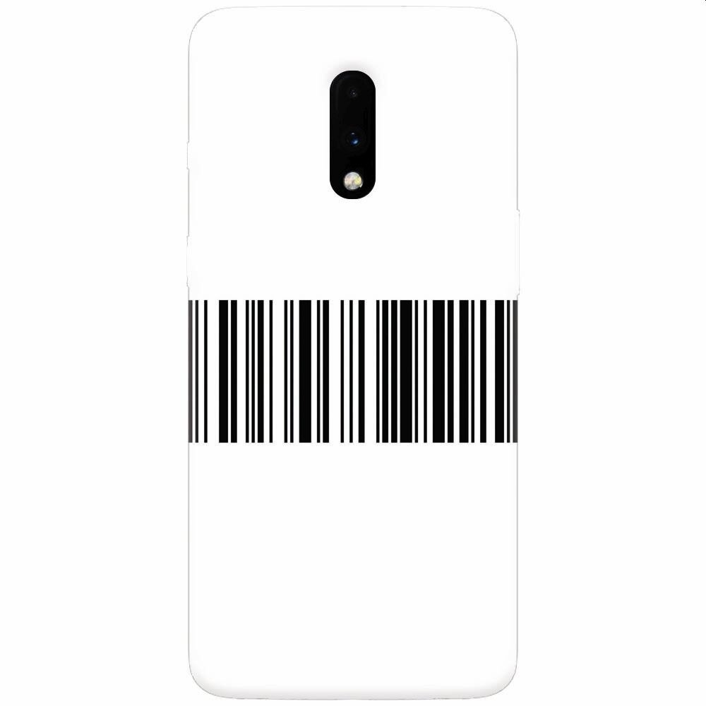 Husa silicon pentru OnePlus 7, Bar Code