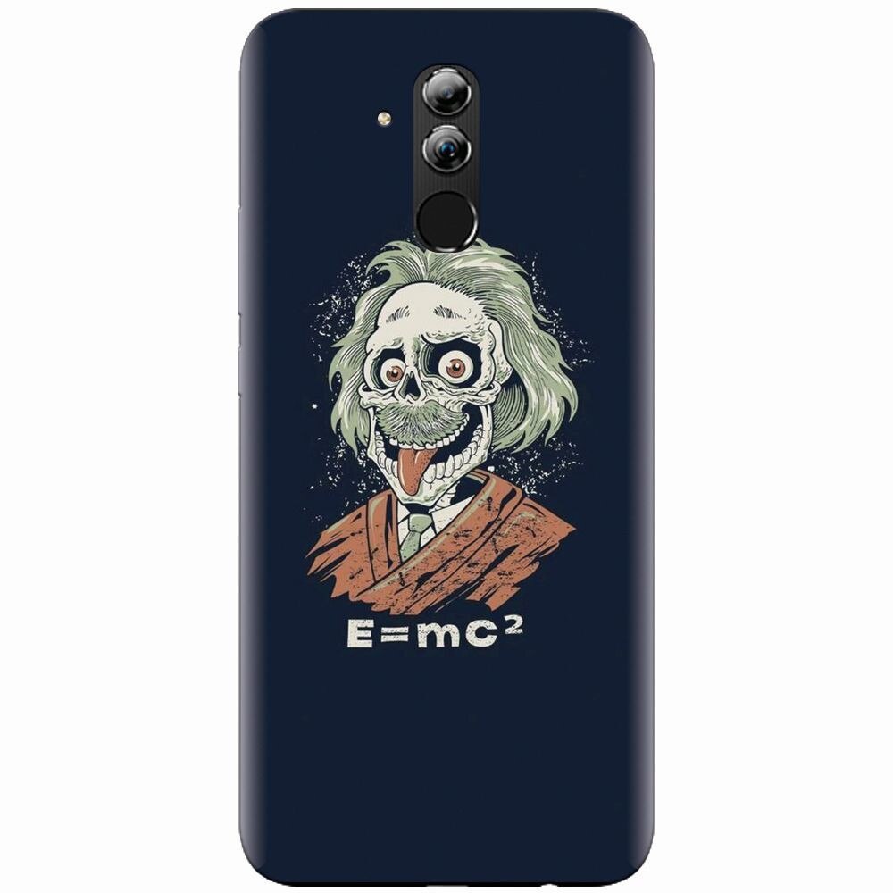Husa silicon pentru Huawei Mate 20 Lite, Albert Einstein Caricature