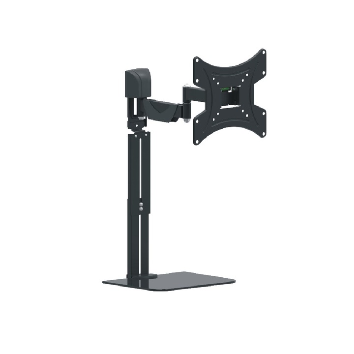 Стойка за стена със стъклен рафт Opticum AX Flexi Duo Combo, 13-42 инча, Регулируема