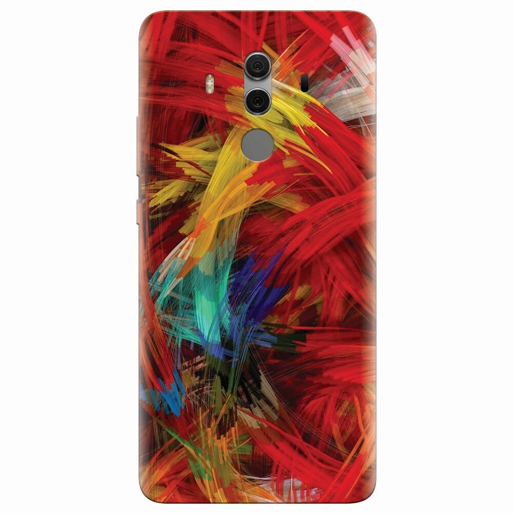 Husa silicon pentru Huawei Mate 10 Pro, Colorful Digital Painting Strokes