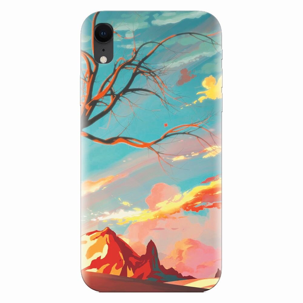 Husa silicon pentru Apple Iphone XR, Artistic Landscape