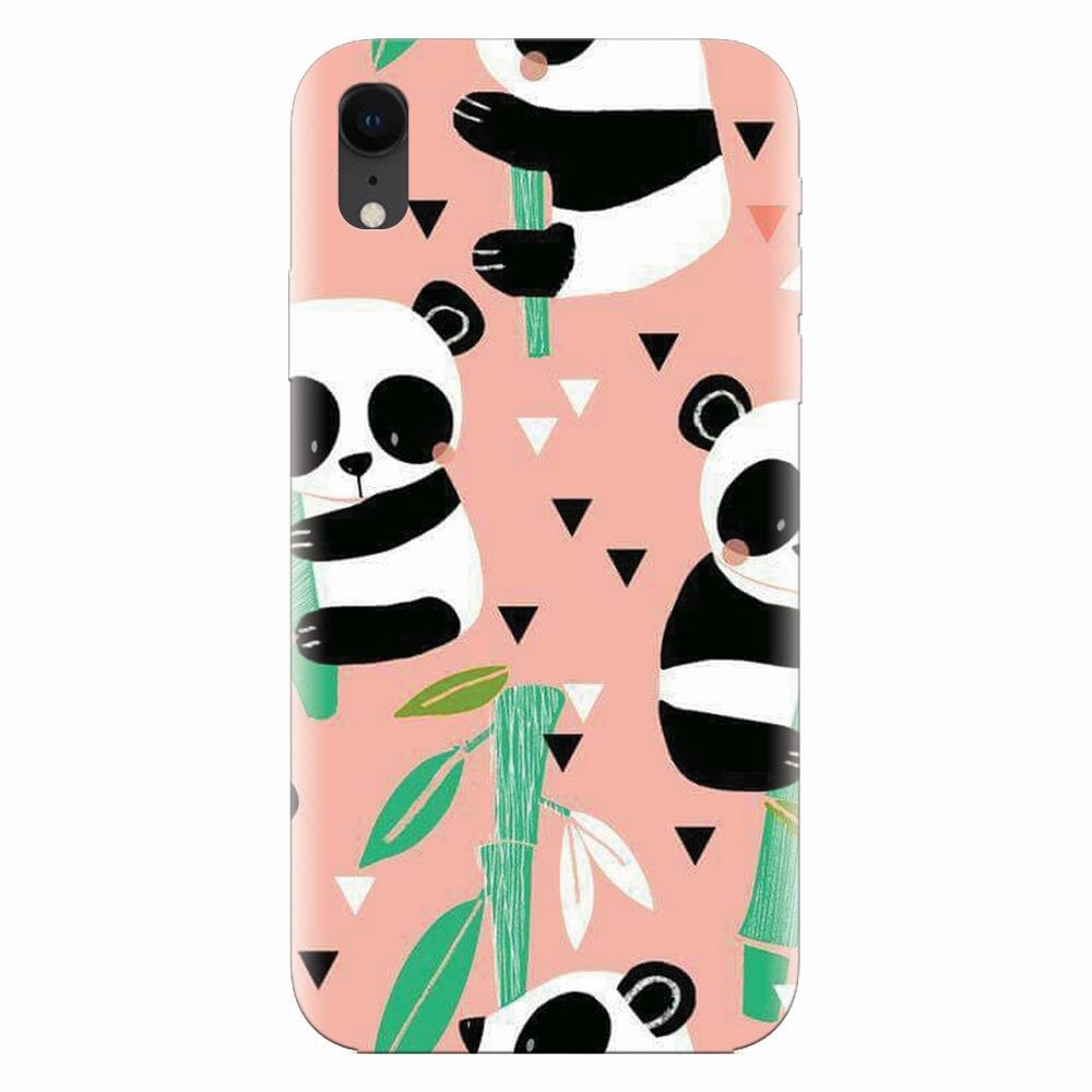 Husa silicon pentru Apple Iphone XR, Baby Panda 001