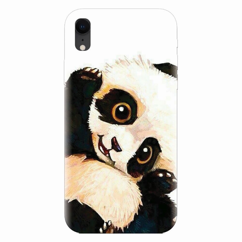 Husa silicon pentru Apple Iphone XR, Baby Panda 002