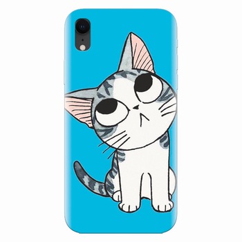 Husa silicon pentru Apple Iphone XR, Cat Lovely Cartoon Husa silicon pentru Apple Iphone XR, Cat Lovely Cartoon