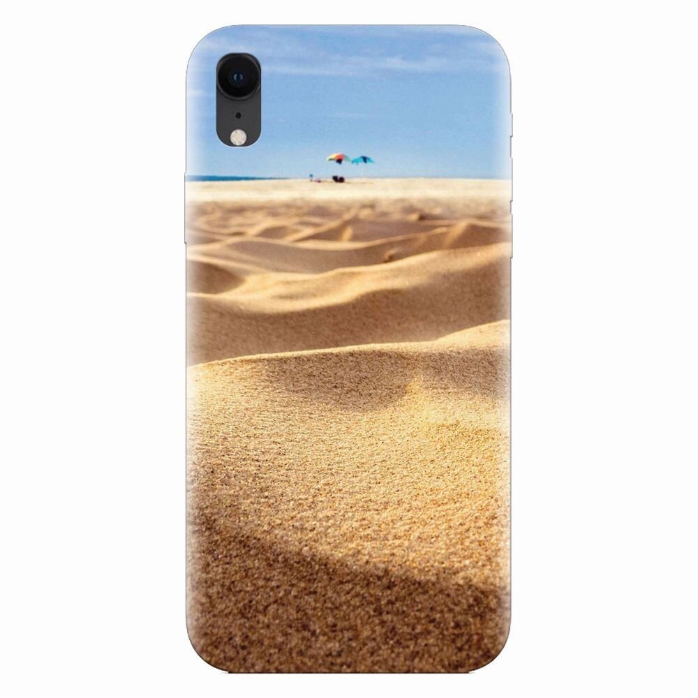 Husa silicon pentru Apple Iphone XR, Beach Sand Closeup Holiday