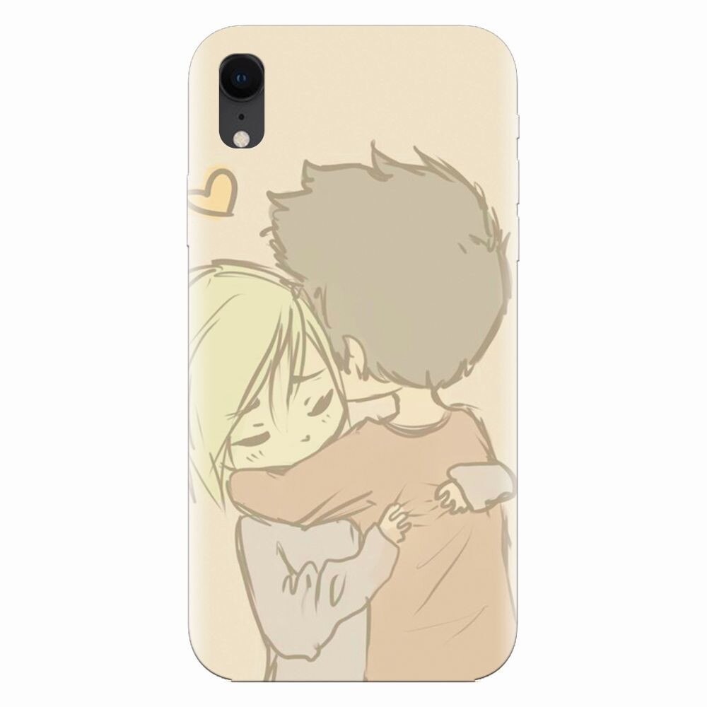 Husa silicon pentru Apple Iphone XR, Couple Hug