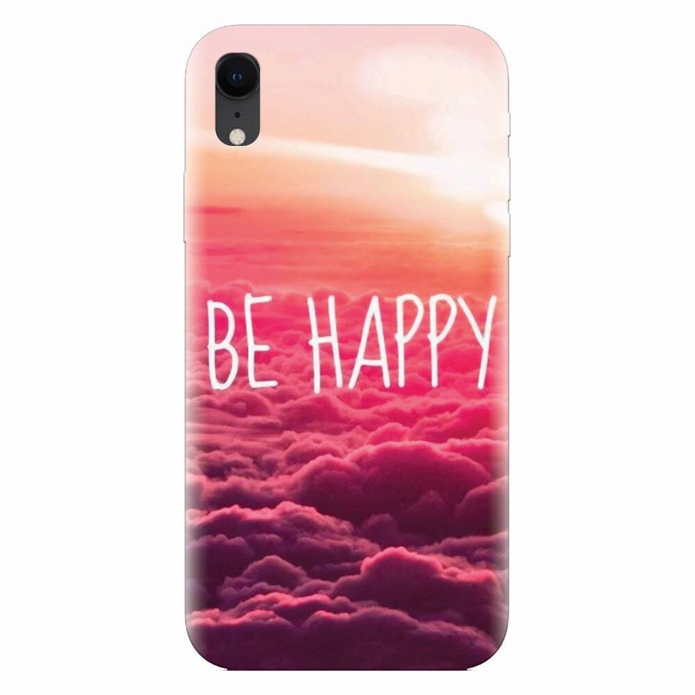 Husa silicon pentru Apple Iphone XR, Be Happy Puffy Clouds