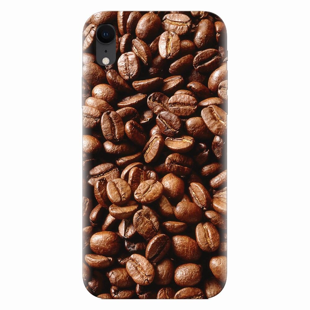 Husa silicon pentru Apple Iphone XR, Coffee Beans