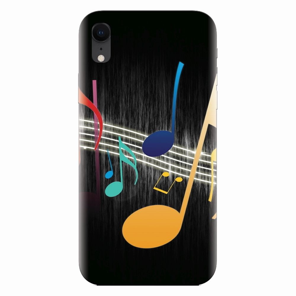 Husa silicon pentru Apple Iphone XR, Colorful Music