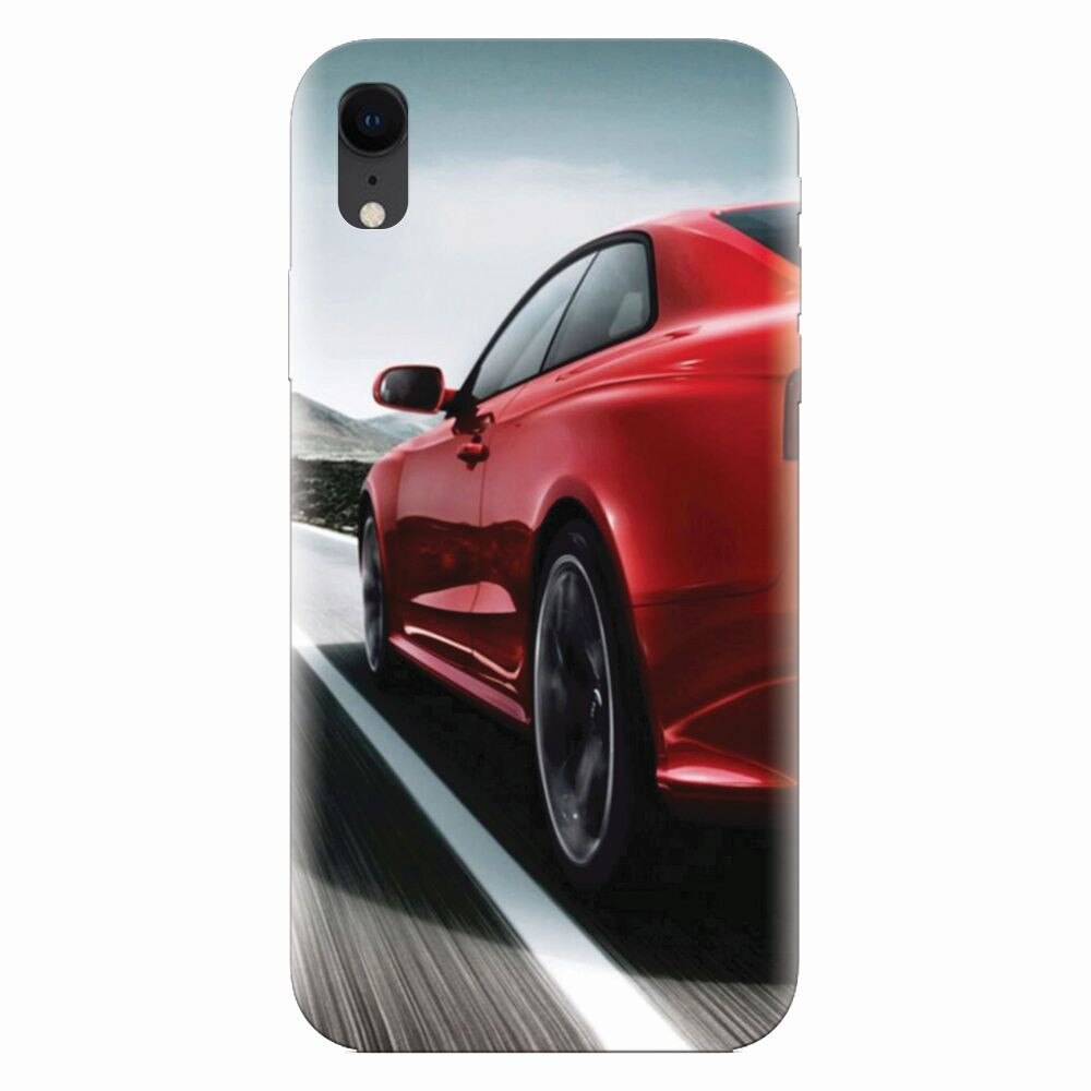 Husa silicon pentru Apple Iphone XR, Car On Road