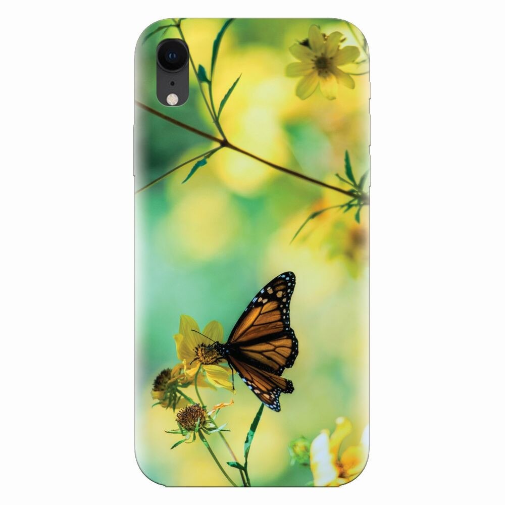Husa silicon pentru Apple Iphone XR, Butterfly