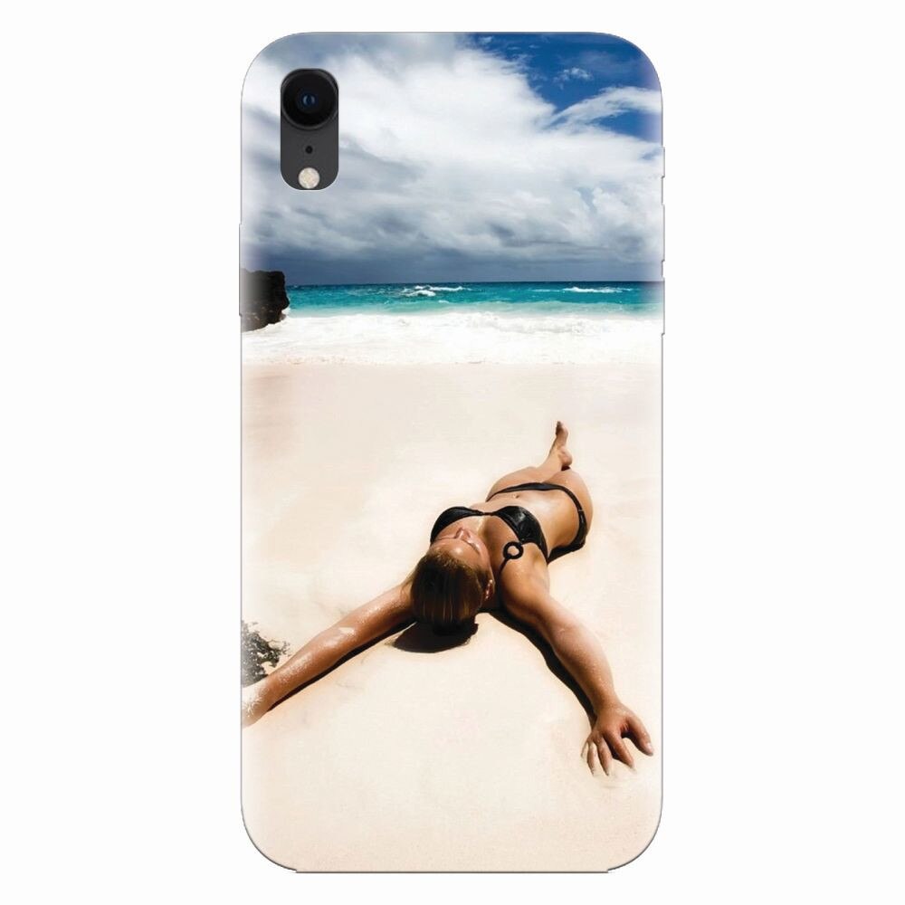 Husa silicon pentru Apple Iphone XR, Beach Lounging